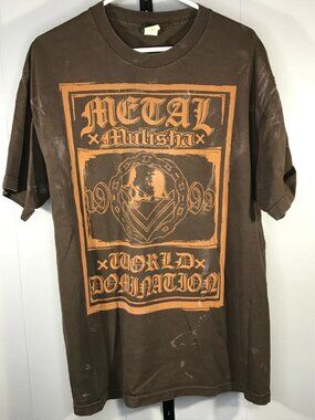 Vintage Metal Mulisha Shirt Mens XL distress Skull Graphic Streetwear Y2K